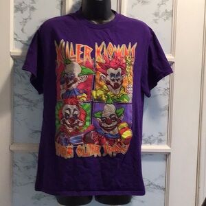 Killer Klowns From Outer Space Rock Size M 100% Cotton NWOTS Colored Purple Pink